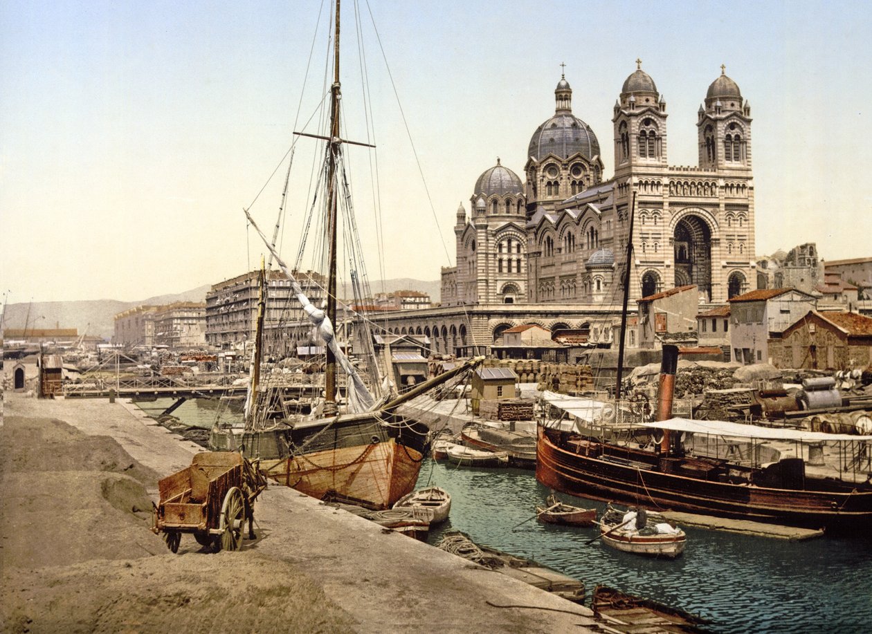 Marseille-i katedrális, 1890-1900 alkotó: French Photographer