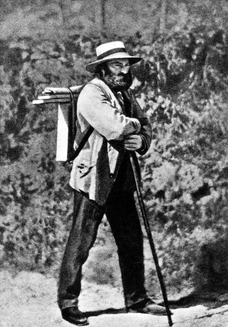 Paul Cezanne, Auvers-sur-Oise, 1873 körül (f/w fotó) alkotó: French Photographer