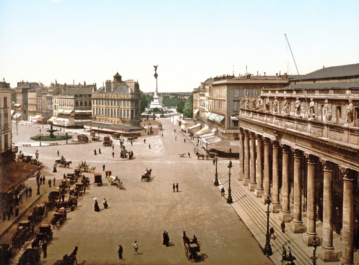 Place de la Comedie, Bordeaux, 1890-1900 alkotó: French Photographer