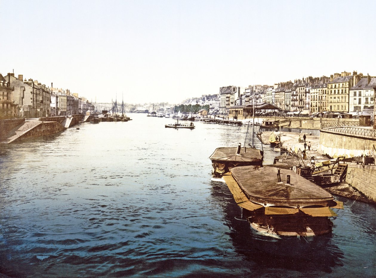 Élményhajók a Loire-on Nantes-ban, kocsma. 1890-1900 alkotó: French Photographer