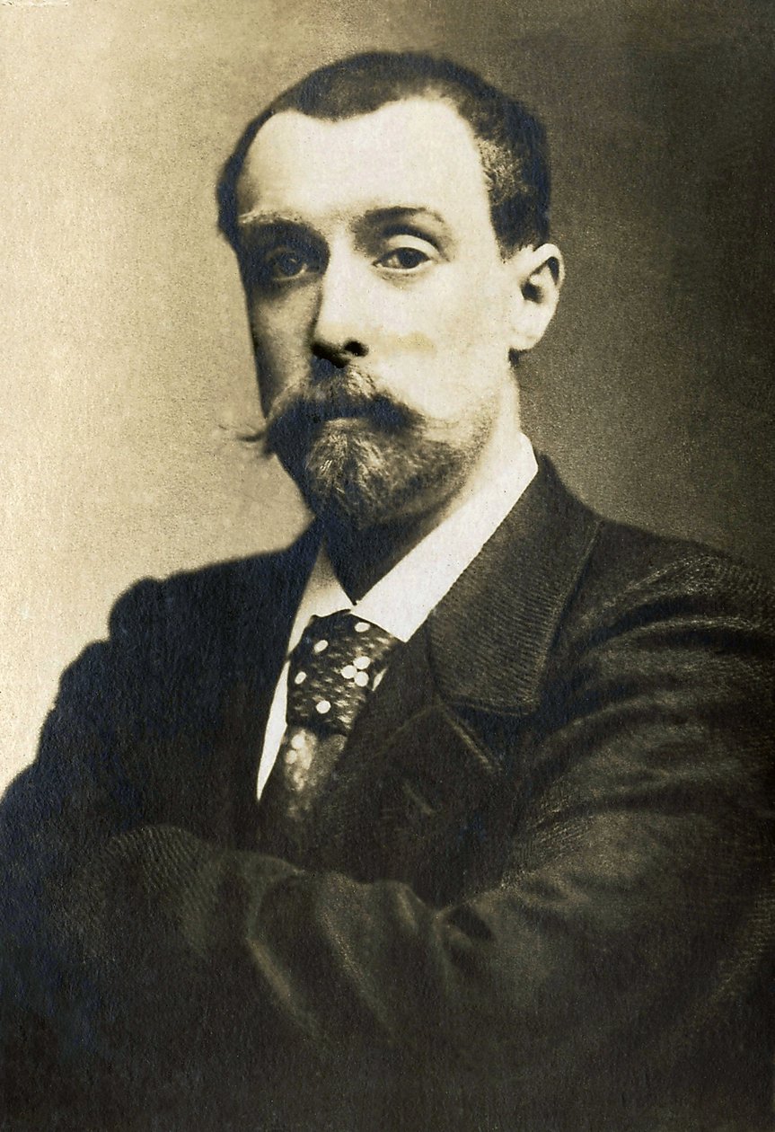 Alphonse Allais (1854-1905) francia újságíró, humorista és költő portréja. alkotó: French Photographer