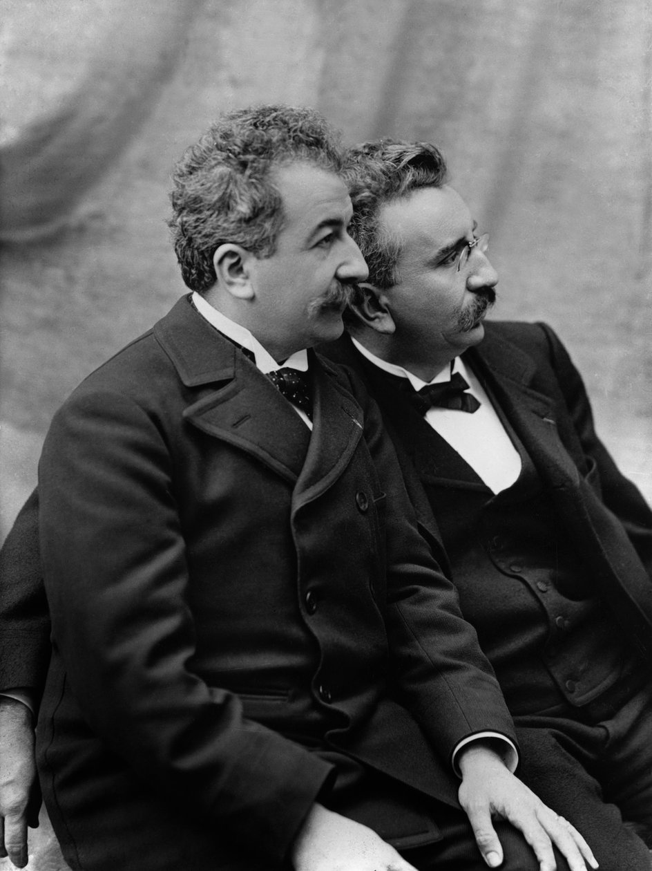 Auguste (1862-1954) és Louis Lumiere (1864-1948) portréja 1920 körül (fotó) alkotó: French Photographer