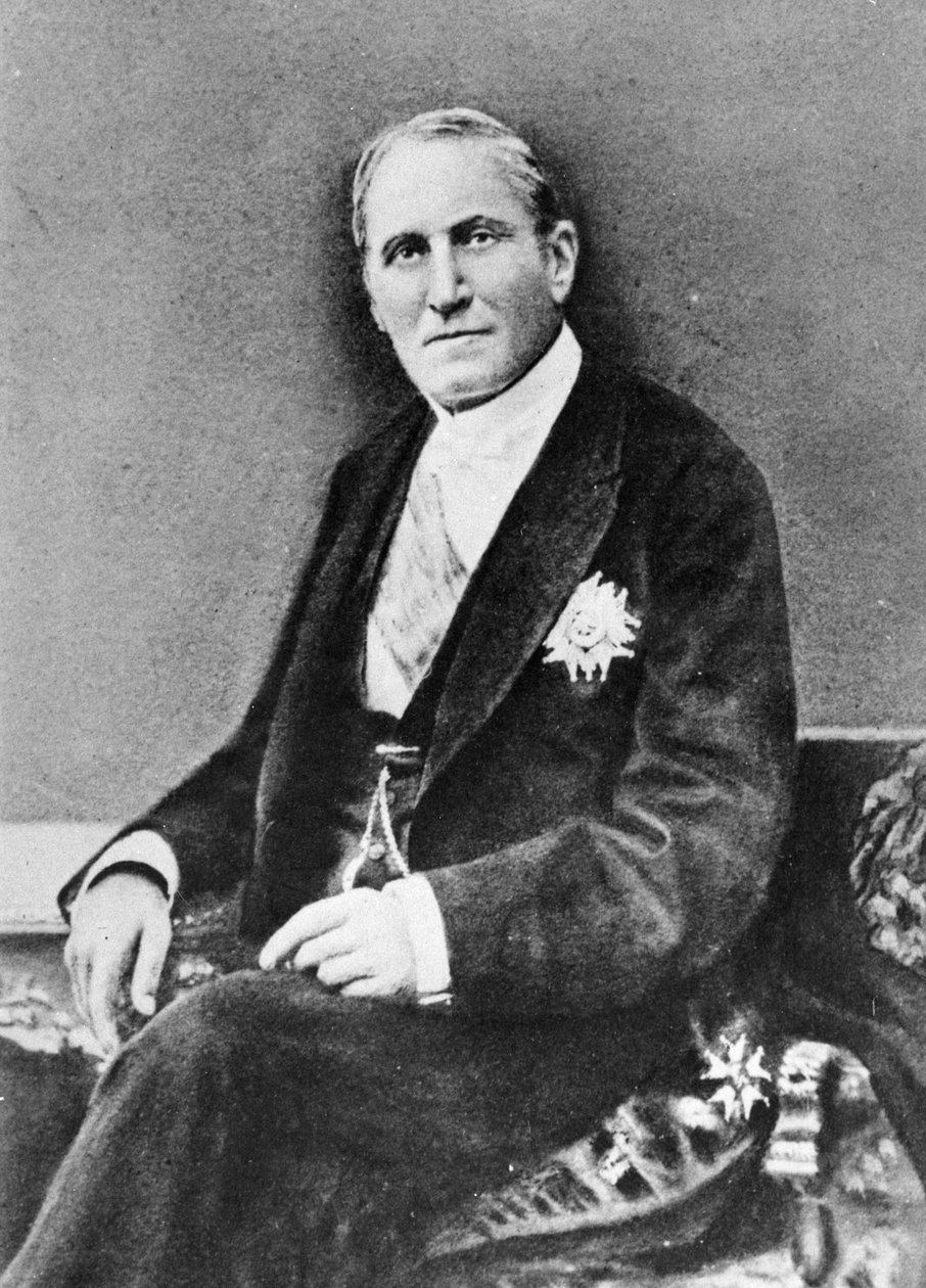Georges Eugene Haussmann báró (1809-91) portréja a Memoires du Baron Haussmannból, Párizs, Victor Havard Editeur, 1889 alkotó: French Photographer
