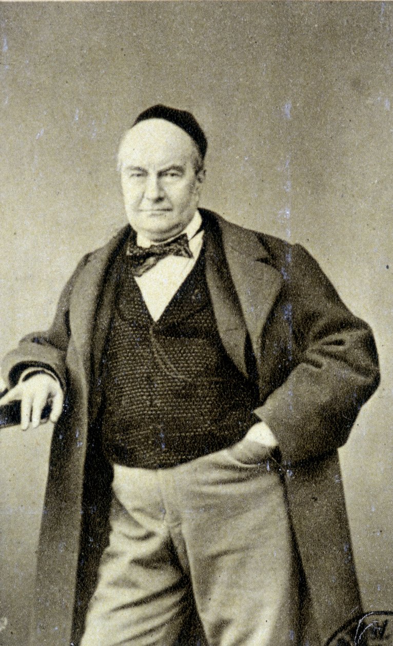 Charles Augustin Sainte Beuve (1804 - 1869) (Sainte-Beuve) író, újságíró és irodalomkritikus portréja. alkotó: French Photographer