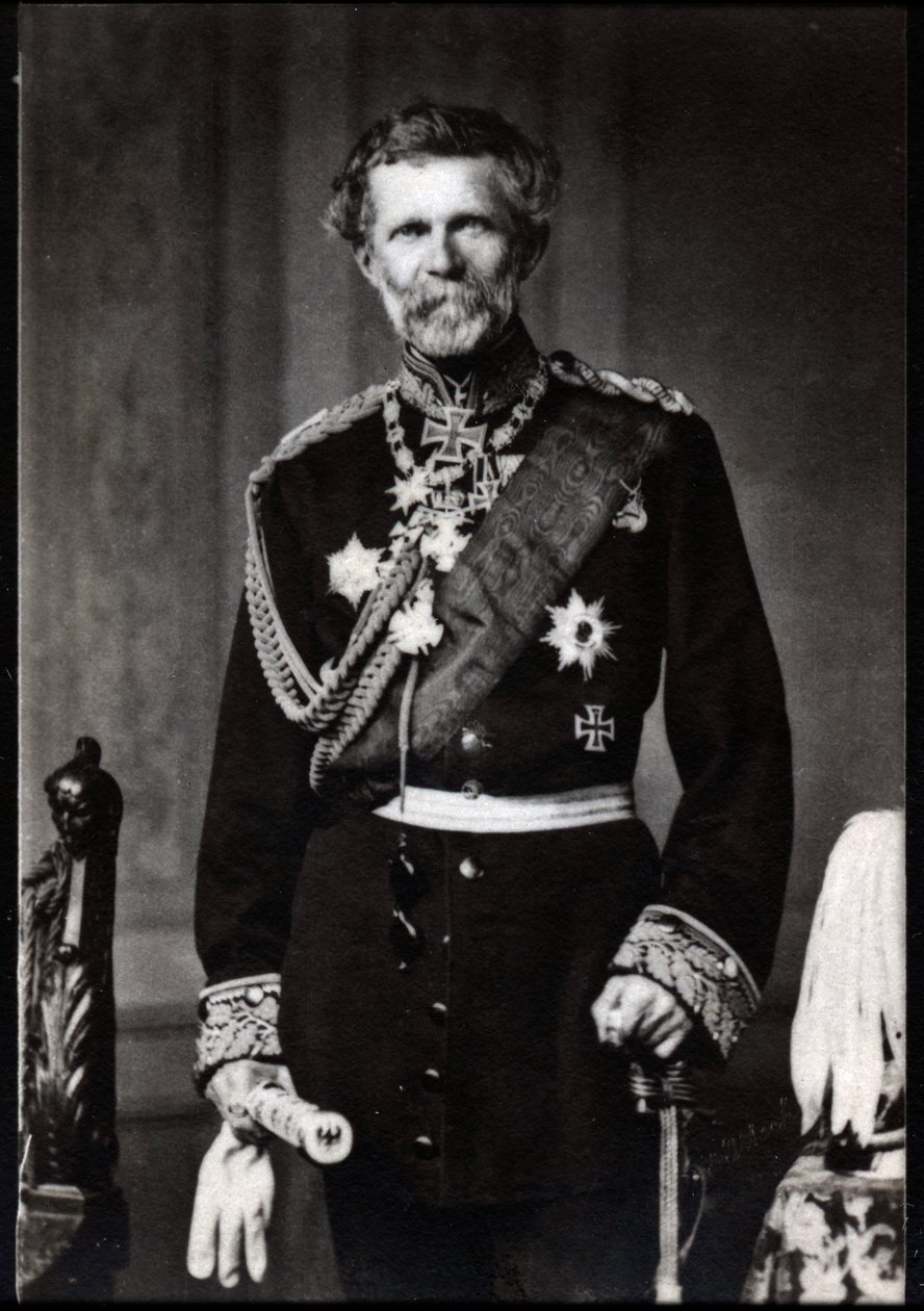 Edwin Freiherr von Manteuffel (báró von Manteuffel) (1809-1895), német tábornagy portréja. alkotó: French Photographer
