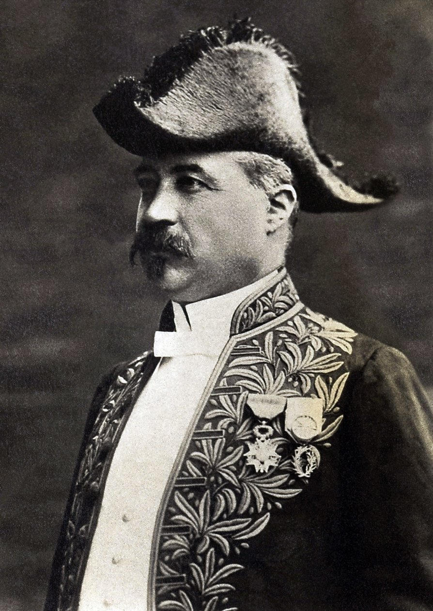 Emile Faguet (1847-1916) irodalomkritikus, irodalomtörténész és francia esszéista portréja. alkotó: French Photographer