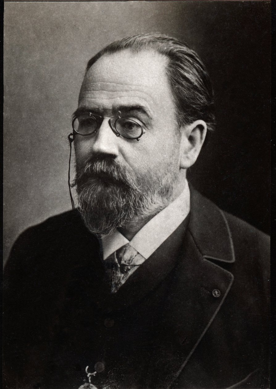 Emile Zola (1840-1902) francia író portréja. alkotó: French Photographer