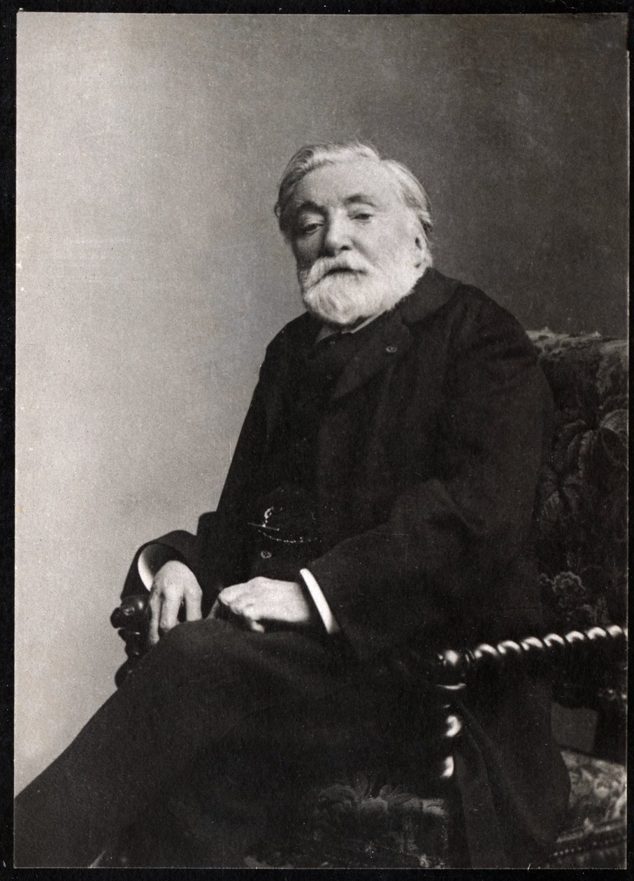 Etienne Charles Henri, Bornier vikomt (1825-1901), francia költő és drámaíró portréja. alkotó: French Photographer