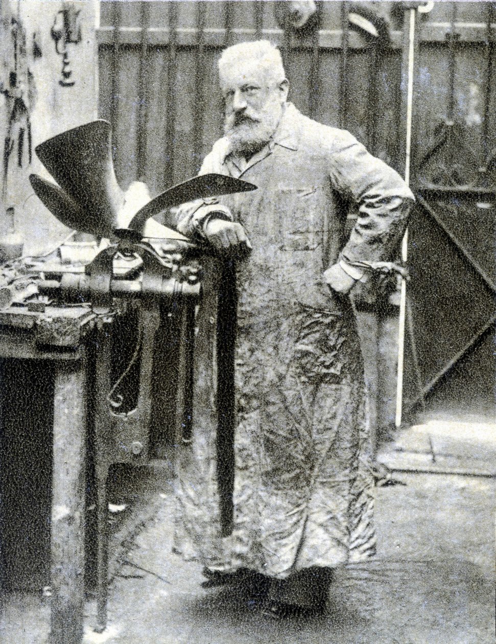 Fernand Forest (1851 - 1914), francia feltaláló (motor, autóalkatrészek...) portréja - fotózás alkotó: French Photographer