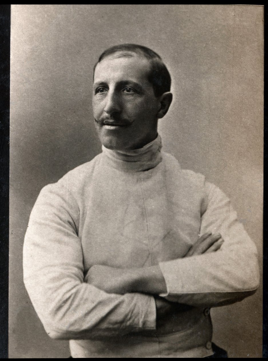 Giuseppe Pini (sz. 1853) olasz vívó portréja. alkotó: French Photographer