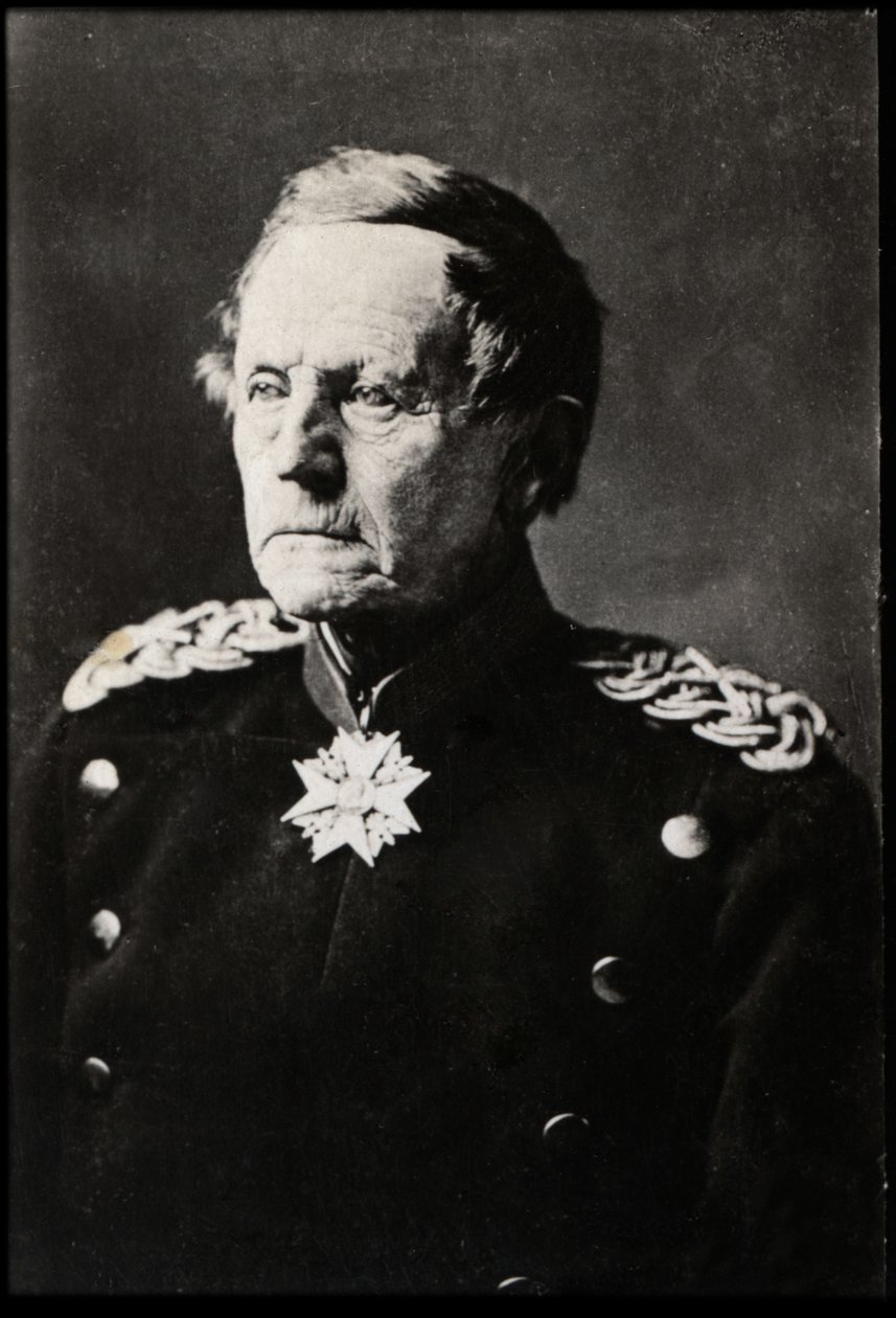 Idősebb Helmuth Karl Bernhard von Moltke (1800-1891), német tábornagy portréja. alkotó: French Photographer