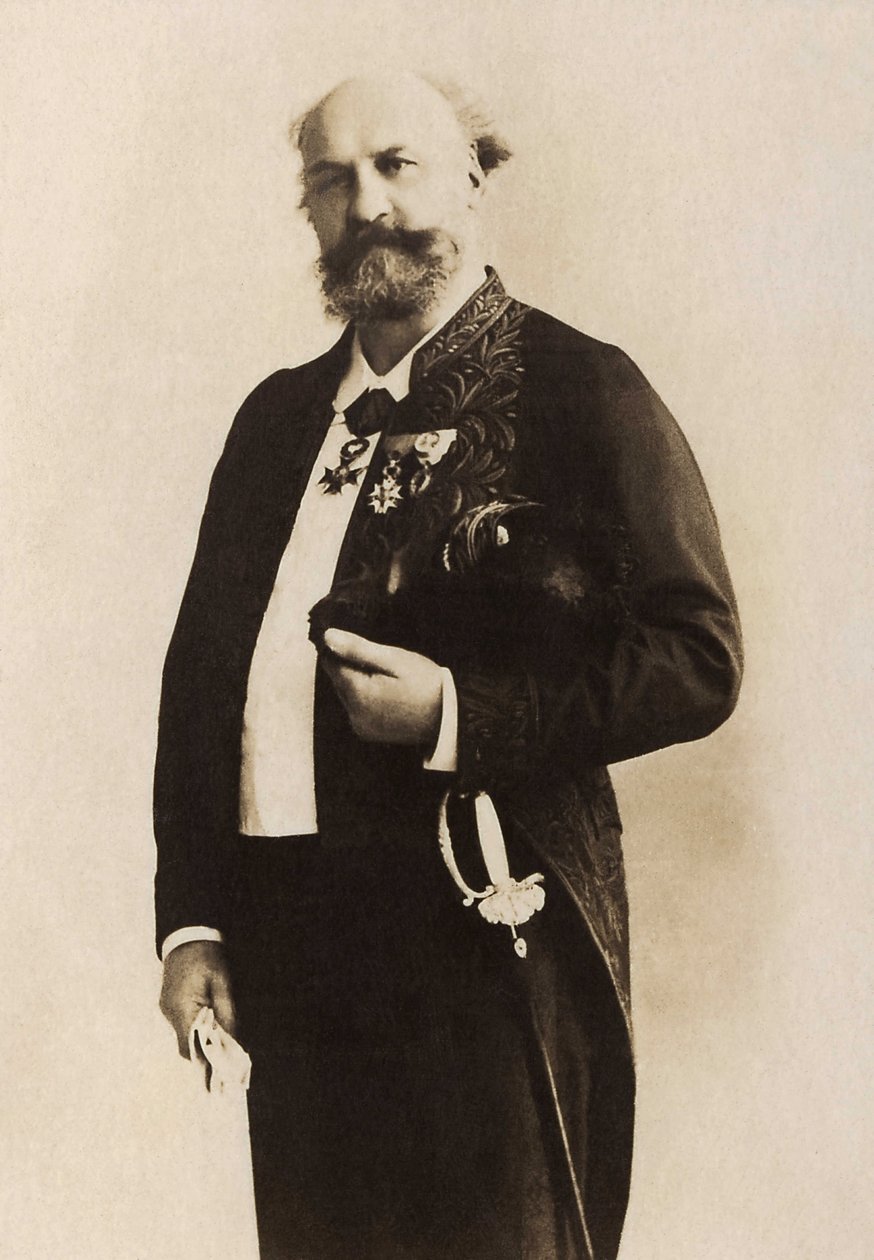 Jules Eugene Lenepveu (1819-1898) francia festő portréja. alkotó: French Photographer