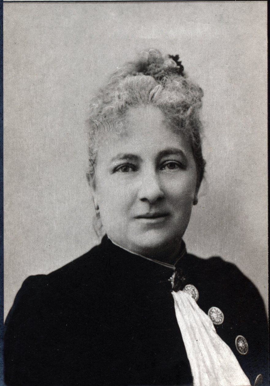Juliette Adam (1836-1936), francia író és feminista portréja. alkotó: French Photographer