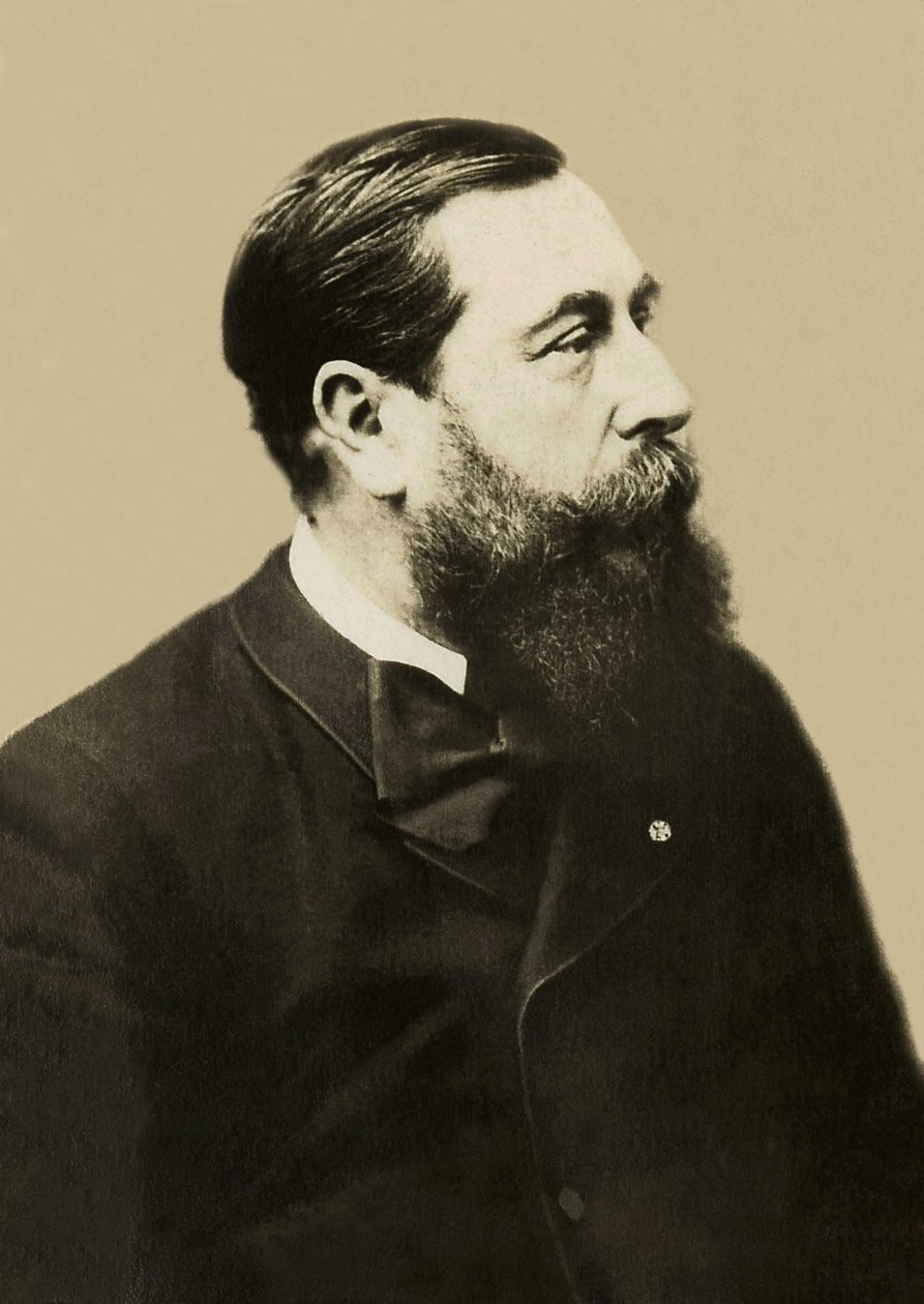 Leo Delibes (1836-1891) francia zeneszerző portréja. alkotó: French Photographer