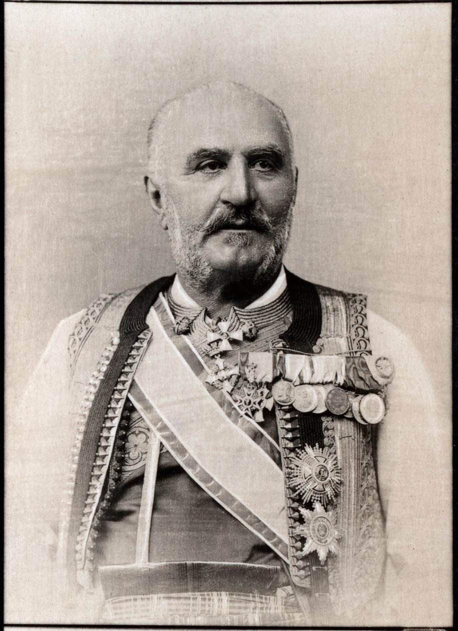 Nicolas 1er (1841-1921), montenegrói herceg portréja. alkotó: French Photographer