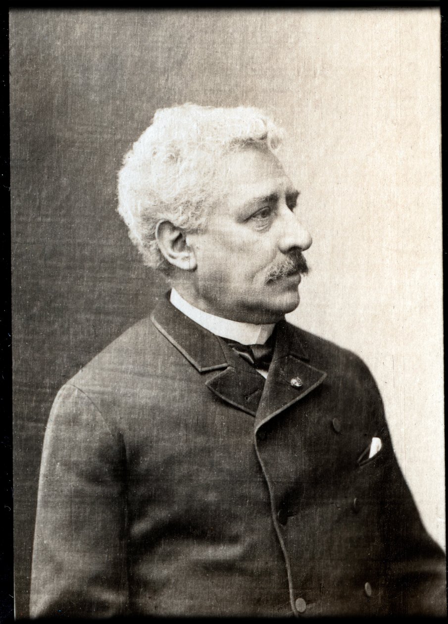 Olivier Metra (1830-1889) francia karmester és zeneszerző portréja. alkotó: French Photographer