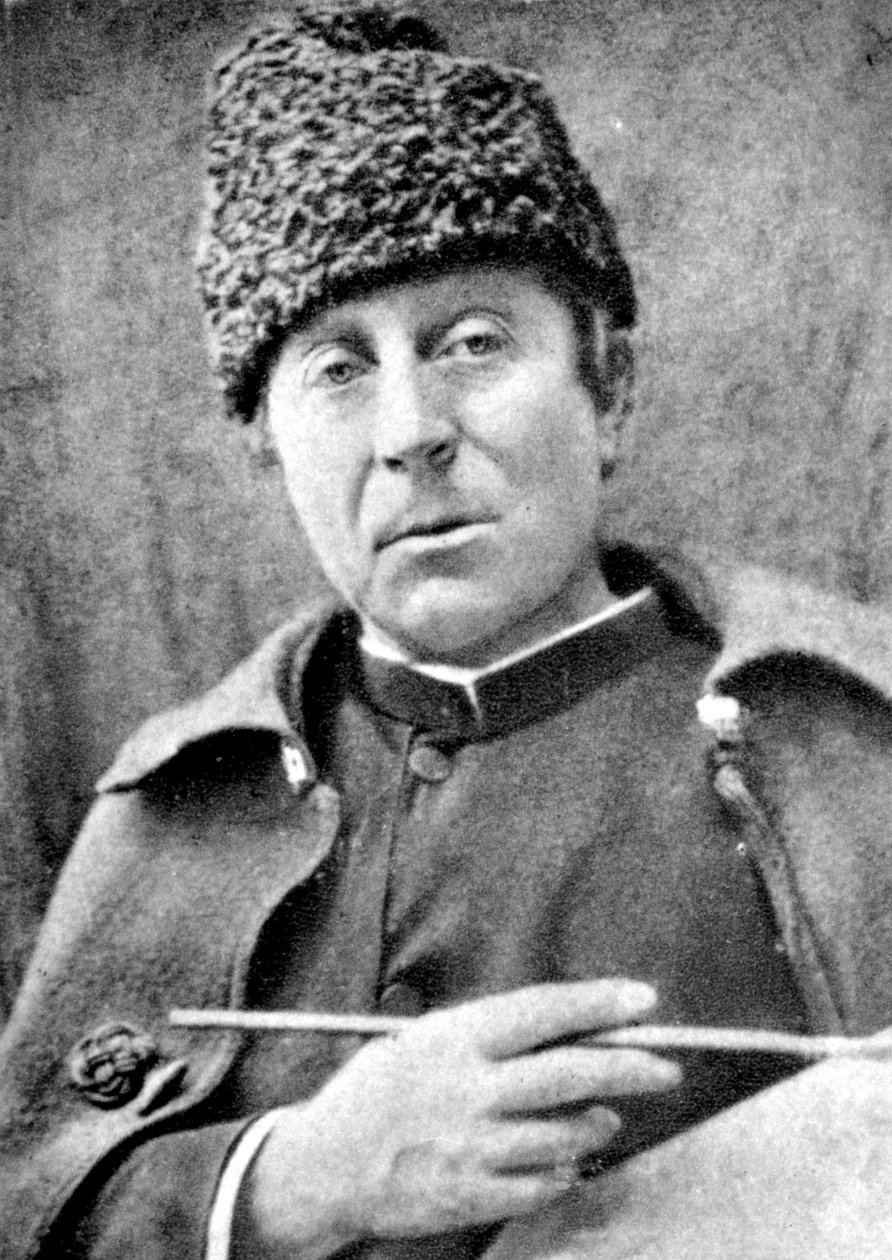 Paul Gauguin (1848-1903) francia posztimpresszionista festő portréja, 1888 körül. alkotó: French Photographer
