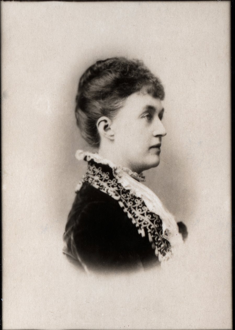 Adelheid Marie Anhalt Dessau hercegnőjének (1833-1916), Luxemburg nagyhercegnőjének portréja. alkotó: French Photographer