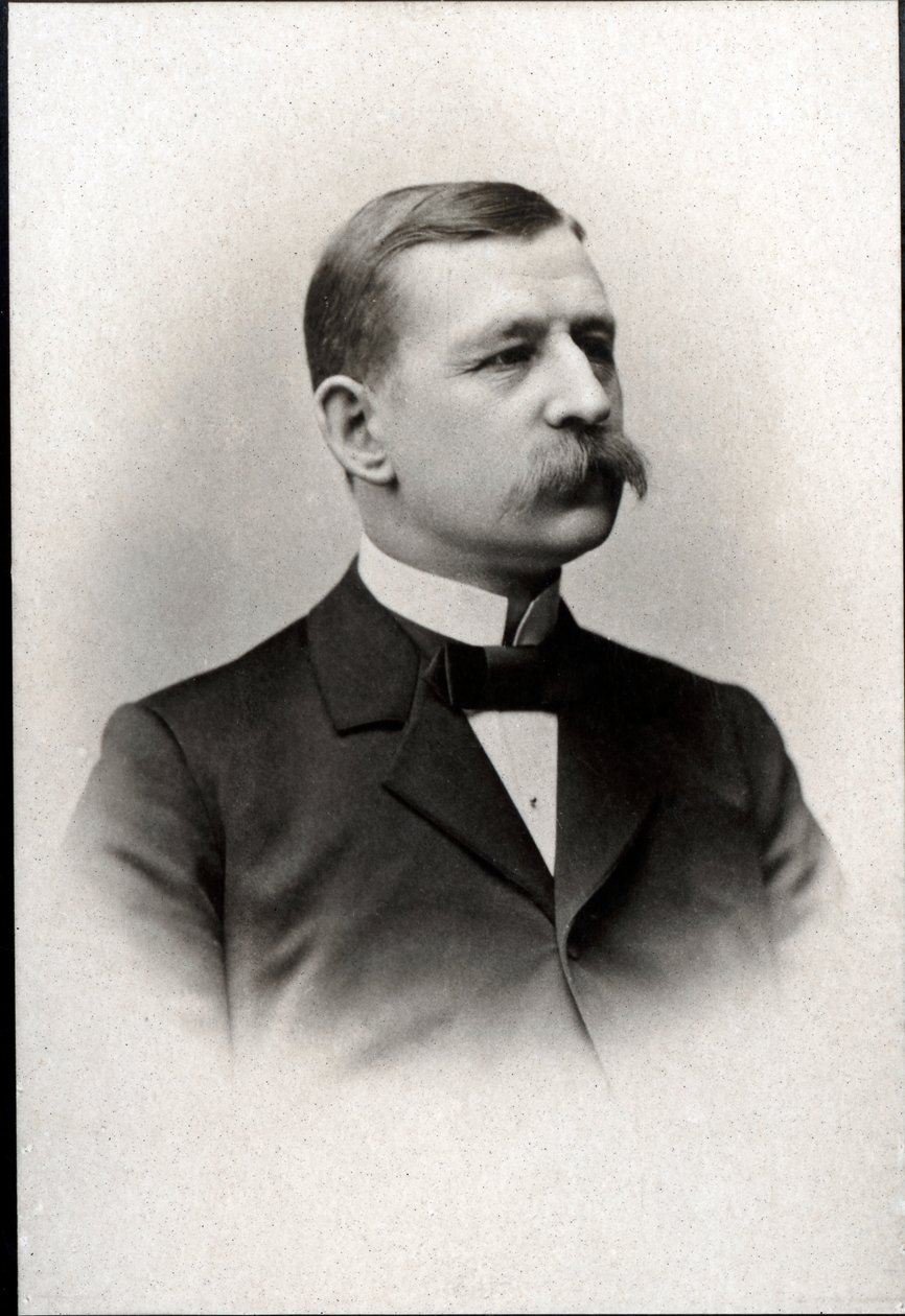 Salomon August Andree (1854-1897), svéd mérnök, fizikus, repülő és sarkkutató portréja. alkotó: French Photographer