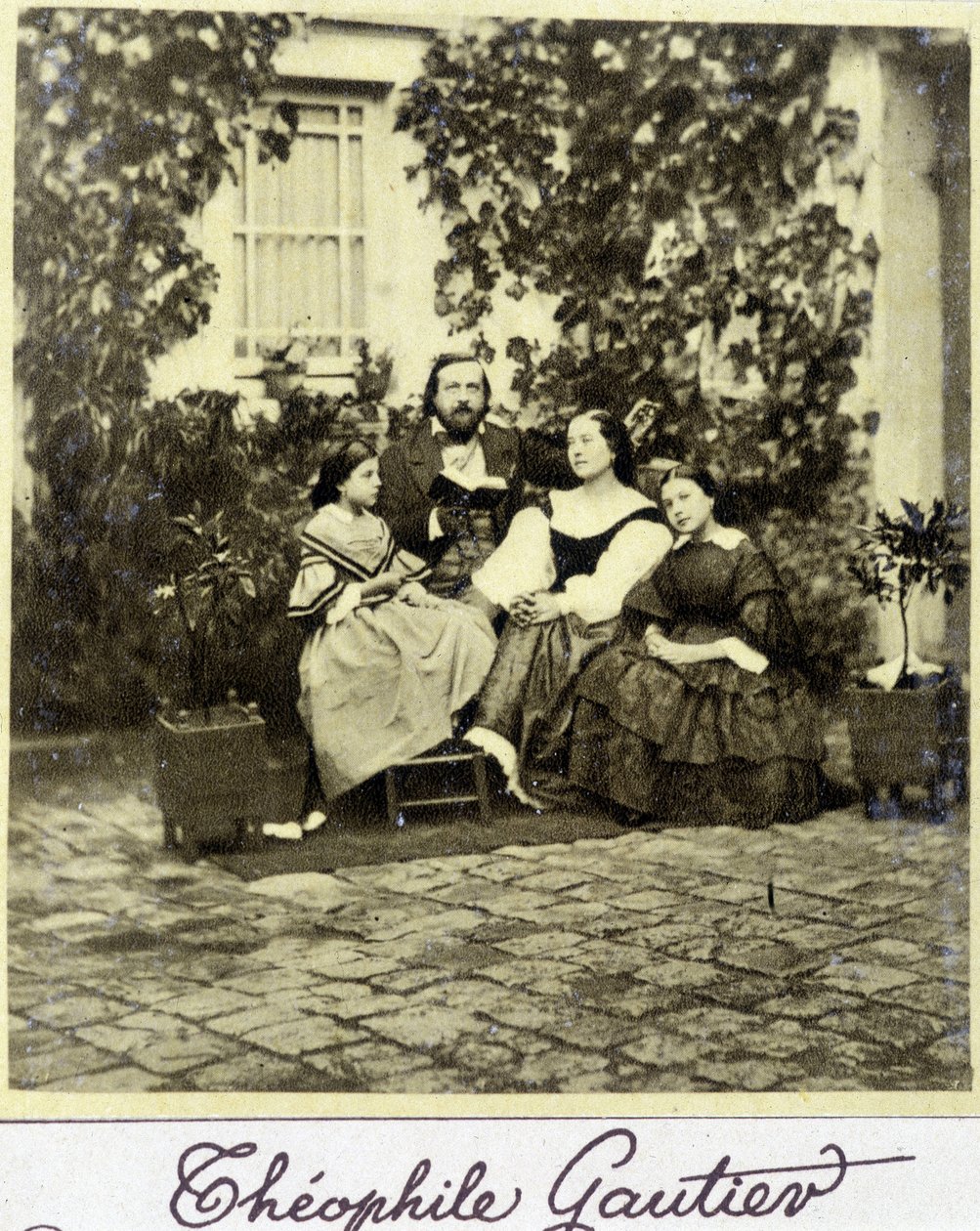 Théophile Gautier (1811-1872) portréja a családban. alkotó: French Photographer
