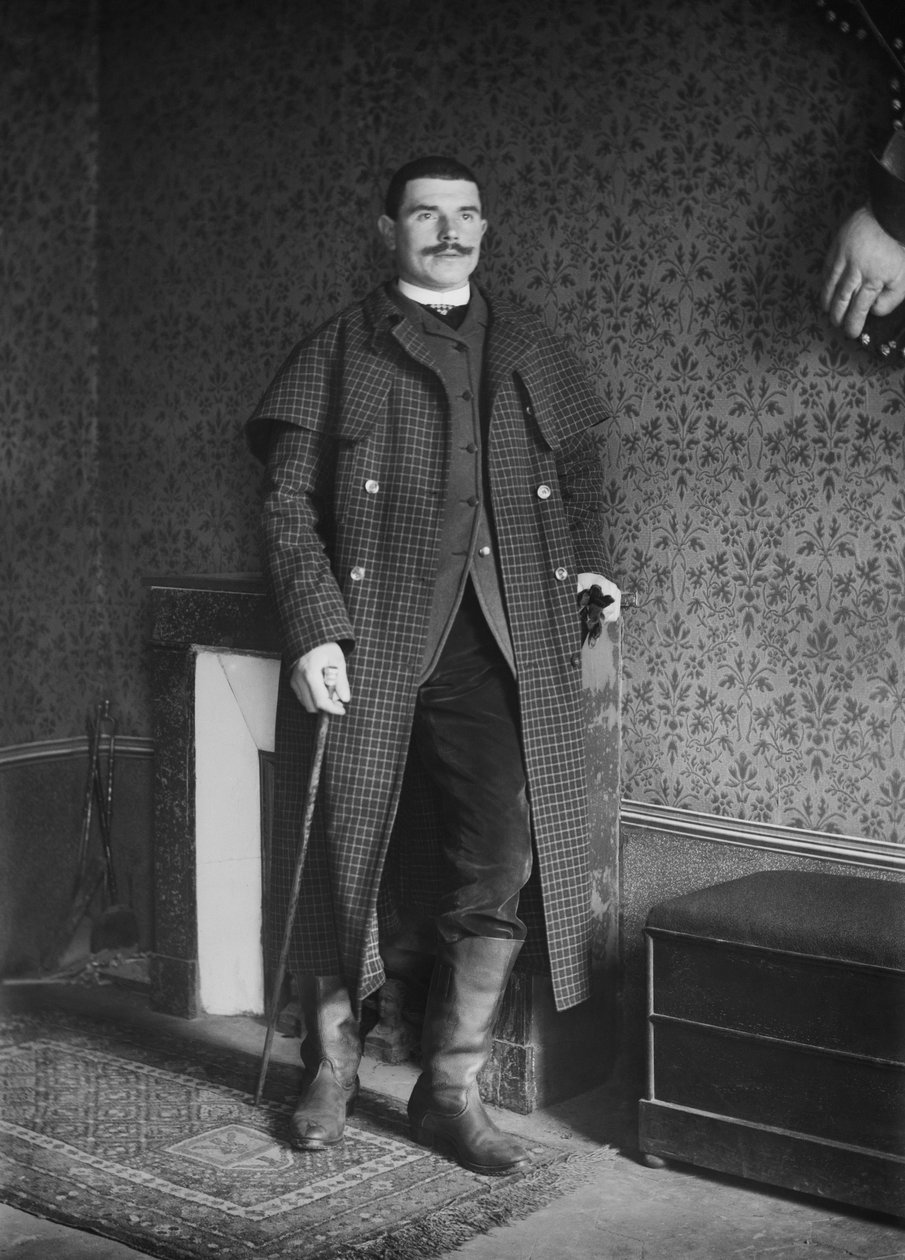 Férfi portréja, Bourmont régió Haute-Marne-ban (Haute Marne), 1880 körül. Fényképészet. Ducos kollekció. alkotó: French Photographer