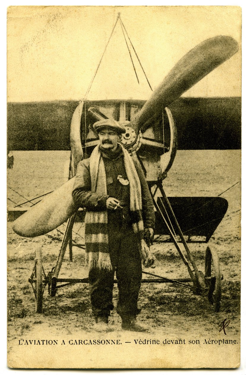 A híres repülő Jules Vedrines alkotó: French Photographer