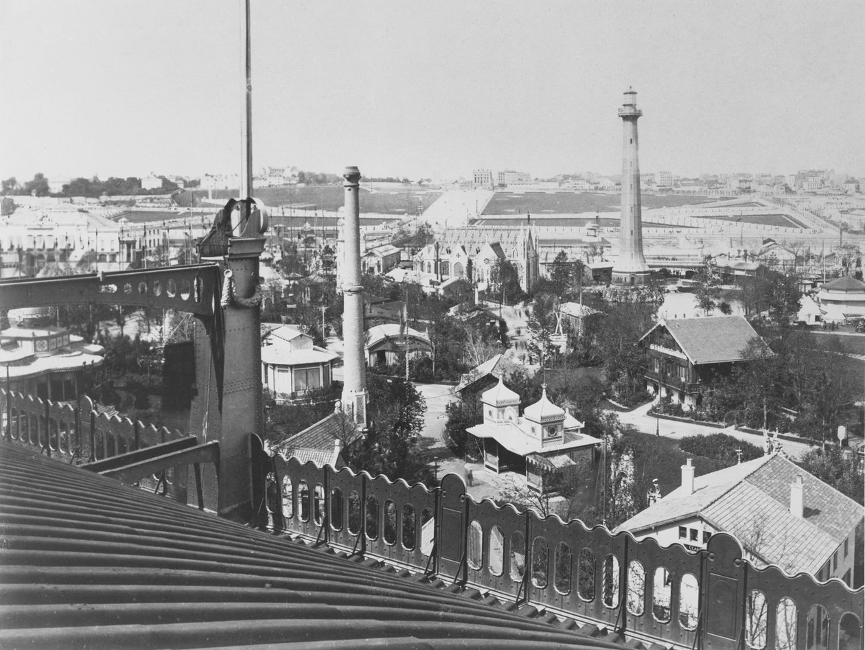 Chaillot dombja, kilátás a Galerie Circulaire tetejéről az Exposition Universelle 1867-ben alkotó: French Photographer