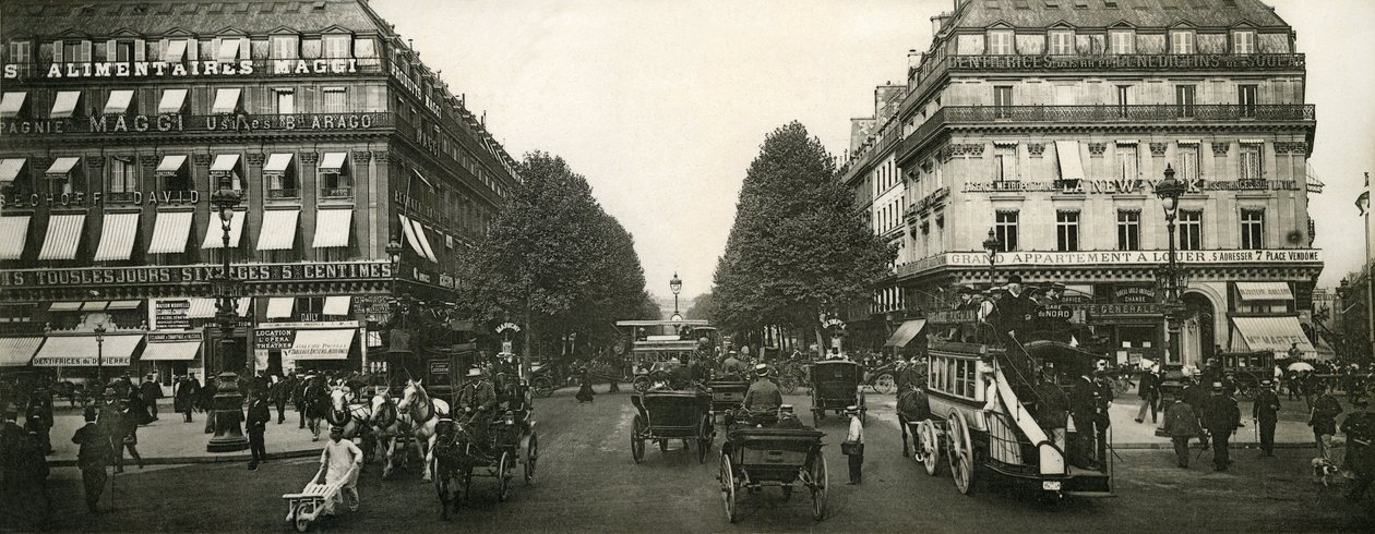 Forgalom Párizsban, Franciaországban, a XX. század elején alkotó: French Photographer