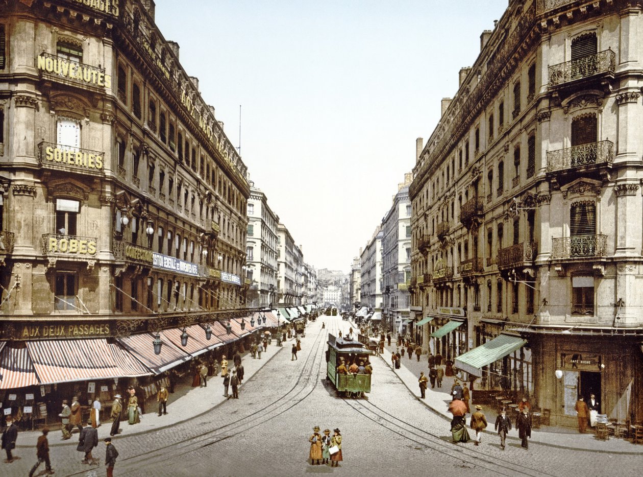 Tekintse meg a Rue de la Republicot, Lyons, 1890-1900 alkotó: French Photographer