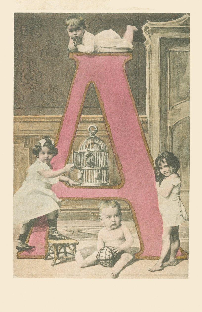 A: Négy kisgyerek, egy ketrec és egy kakaó. alkotó: French School