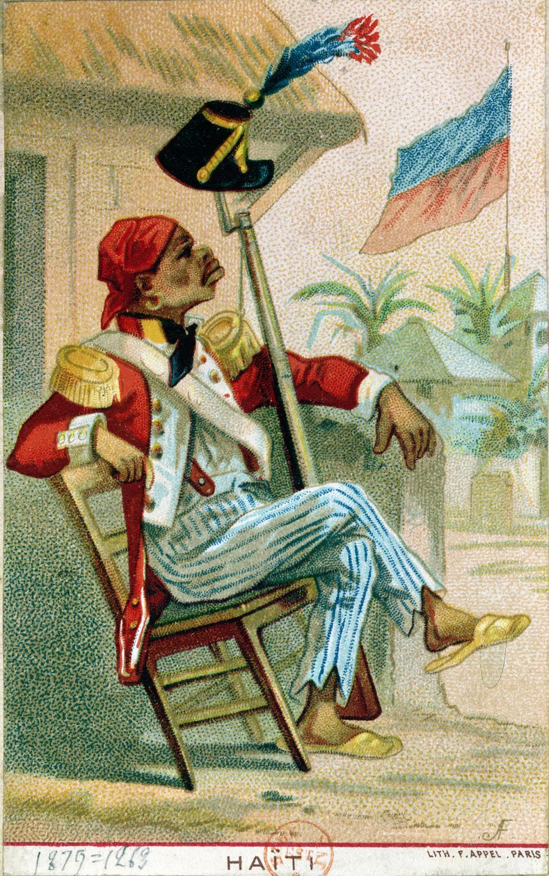 Egy haiti katona, 1879 alkotó: French School