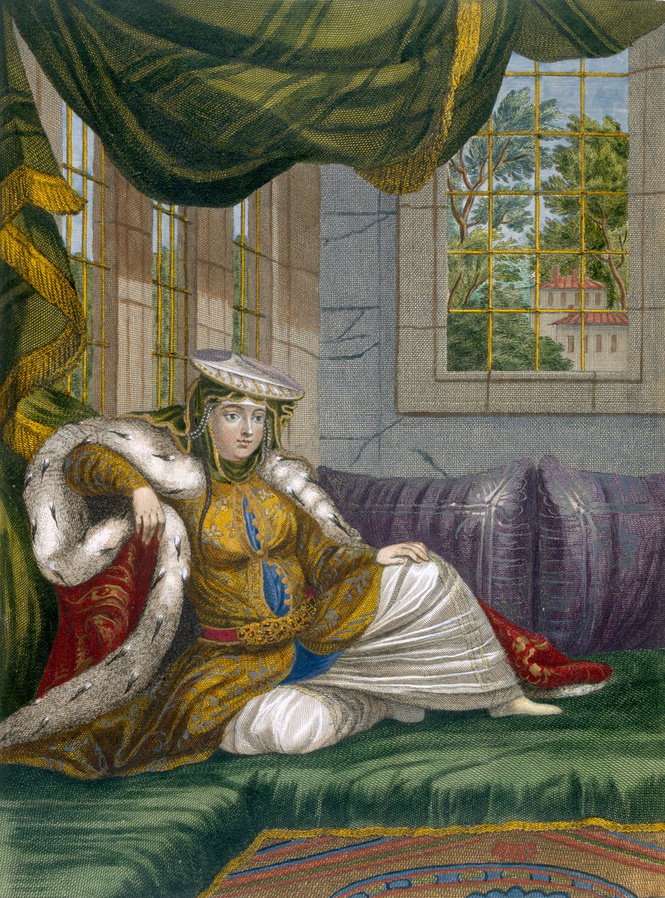 Egy zsidó nő ünnepi ruhában, 1708 körül alkotó: French School