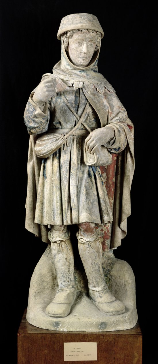 Paraszt, 1500 körül (polikróm kő) alkotó: French School