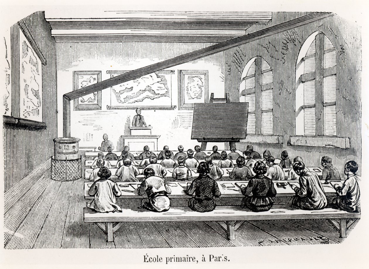Egy Párizsi Általános Iskola, Almanach du Magasin Pittoresque, 1975 alkotó: French School