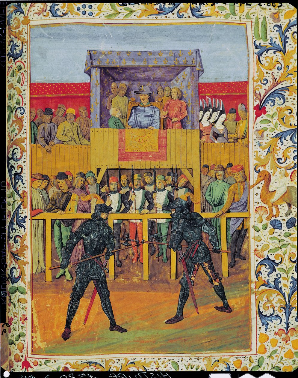 Kéz-kéz elleni küzdelem tornája, Jean de Bueil Le Jouvencelből alkotó: French School