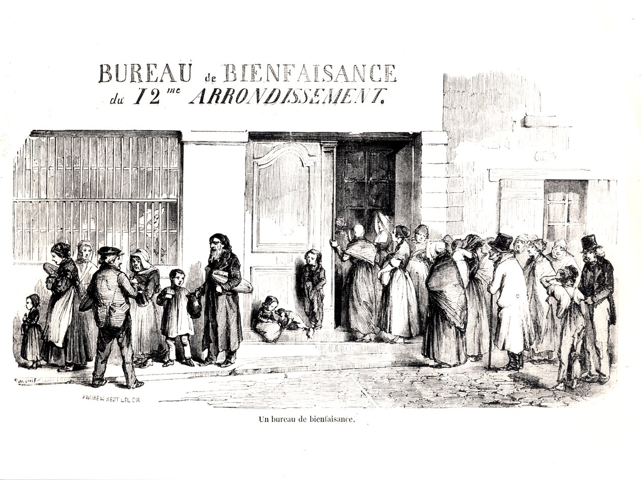 Jóléti Iroda Párizsban, 12. kerület, c. 1870 alkotó: French School