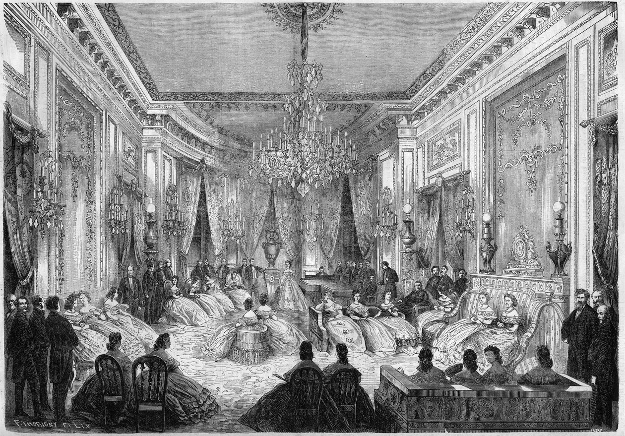 Mathilde Bonaparte hercegnő (1820-1904) által szervezett zenés est alkotó: French School