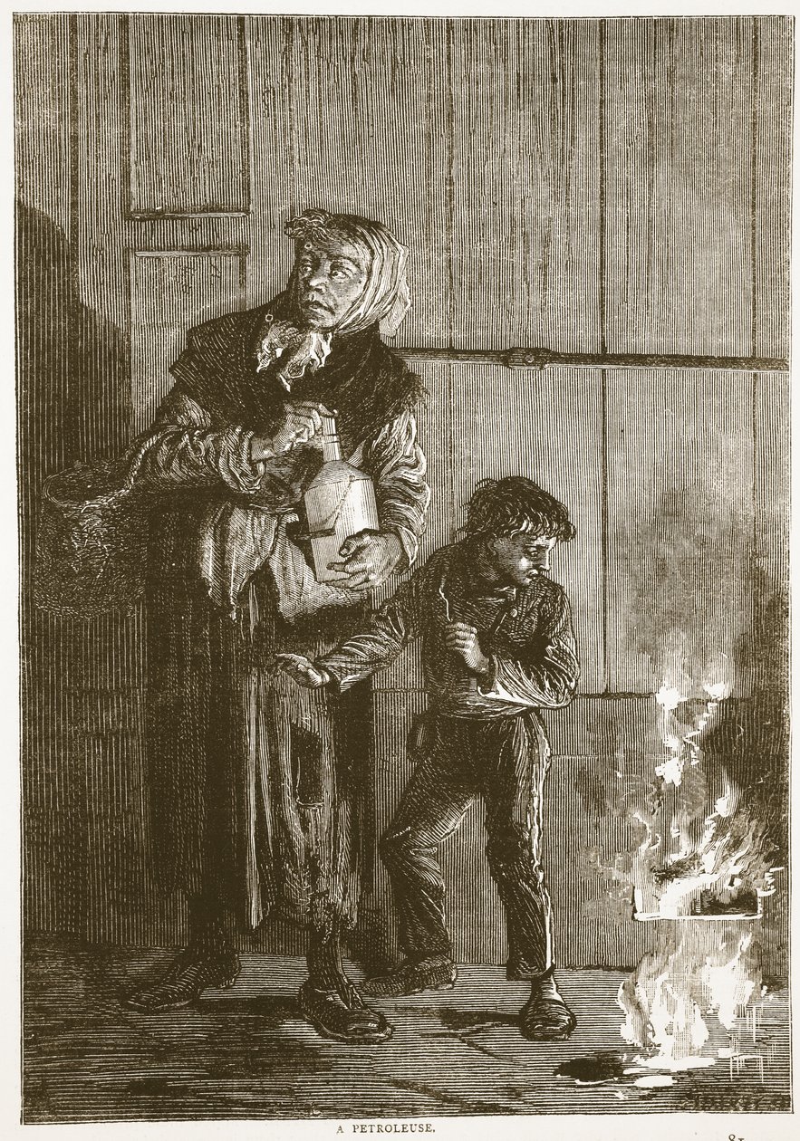 Petroleuse, 1871. április, illusztráció Cassells: A Franciaország és Németország közötti háború története, 1870-1871 alkotó: French School
