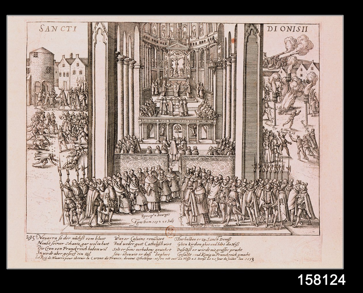 IV. Henrik (1553-1610) lemondása St. Denis-ben 1593. július 15-én. alkotó: French School