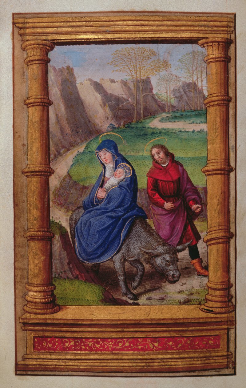 Adja hozzá a 35214 f.72v repülést Egyiptomba, a párizsi órák könyvéből alkotó: French School