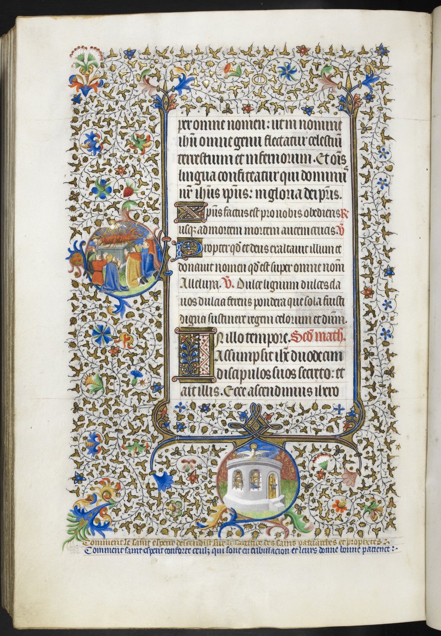 Add hozzá Ms 18850 f.281v Book of Hours (The Bedford Hours) c.1410-30 (tinta, szín és arany pergamen) alkotó: French School