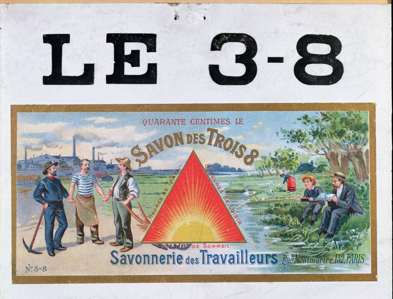 3x8 márkájú szappan reklámja, XIX. század vége alkotó: French School