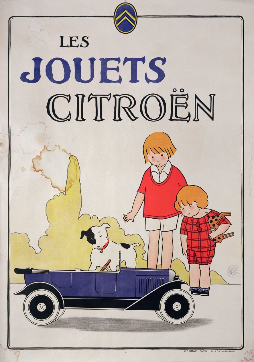 Citroen Toys reklámja, 1922 alkotó: French School