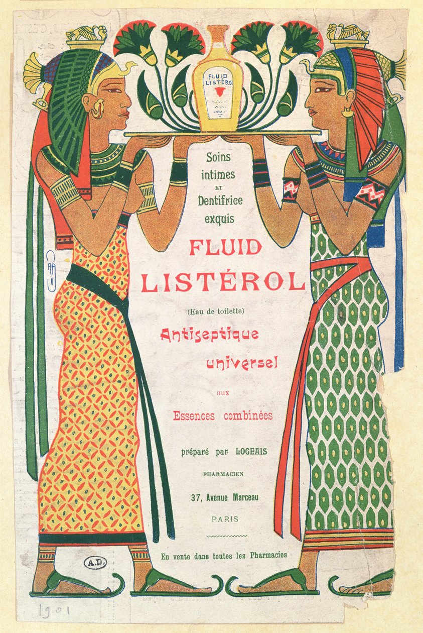 A Fluid Listerol reklámja, 1901 alkotó: French School