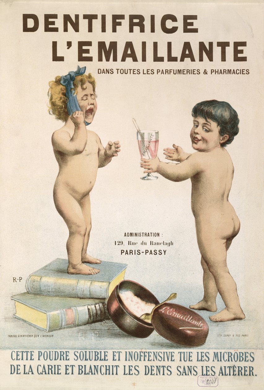 A LEmaillante Dentifrice hirdetése, 1892 alkotó: French School