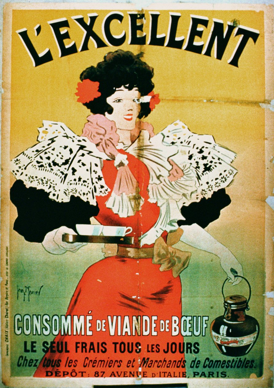 A LExcellent Beef Consomme reklámja alkotó: French School