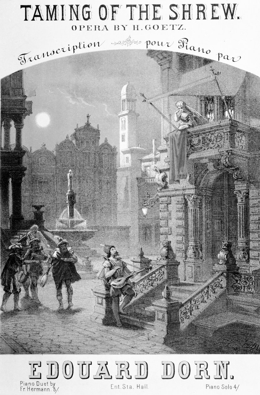 Goetz reklámja a cickány megszelídítéséhez, 1878 alkotó: French School