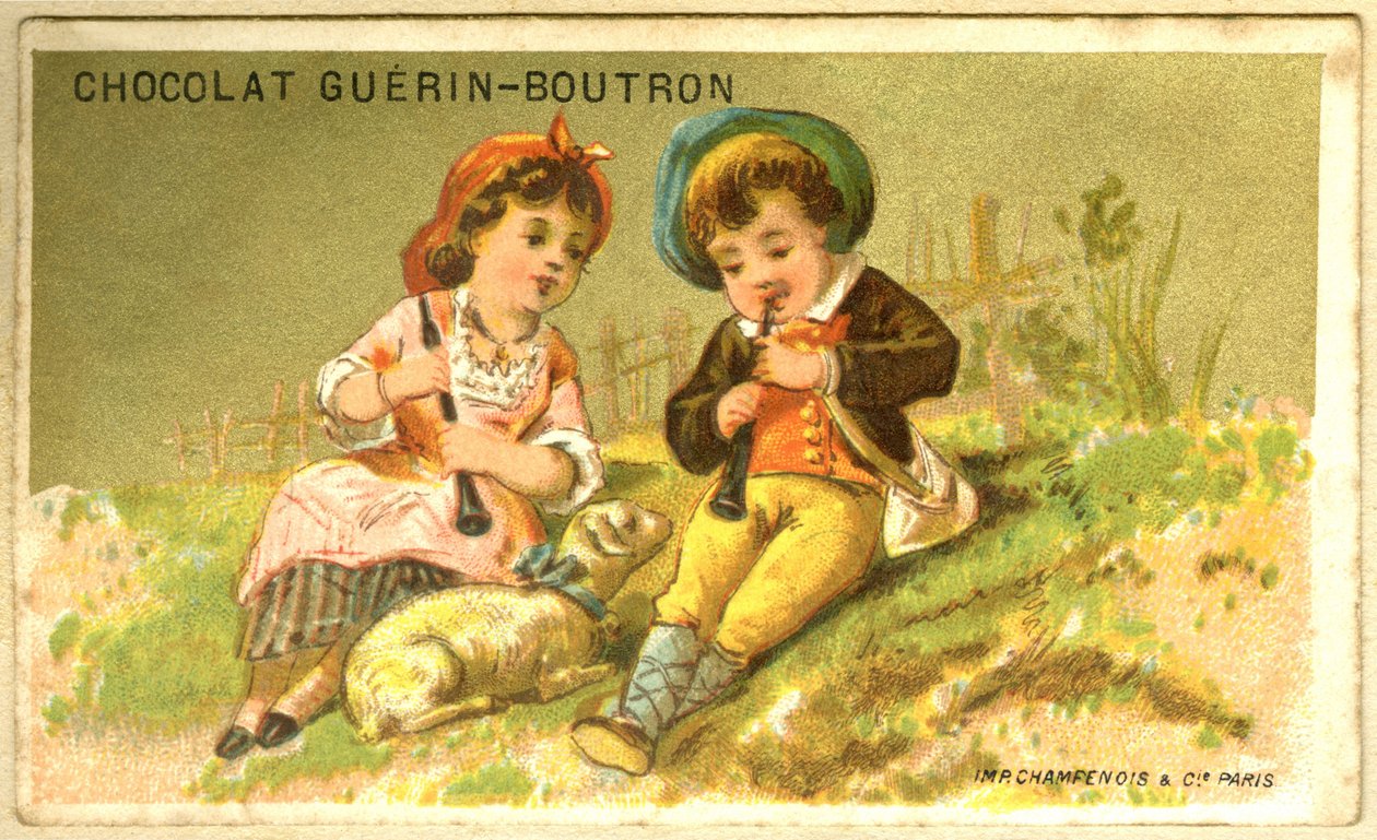 Guérin Boutron csokoládék reklámkromolitográfiája (kromolitográfia) alkotó: French School