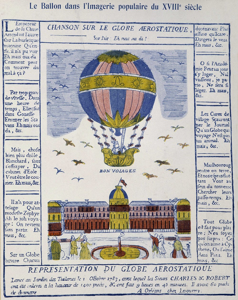 Aerostat: dal az aerosztatikus földgömbön alkotó: French School