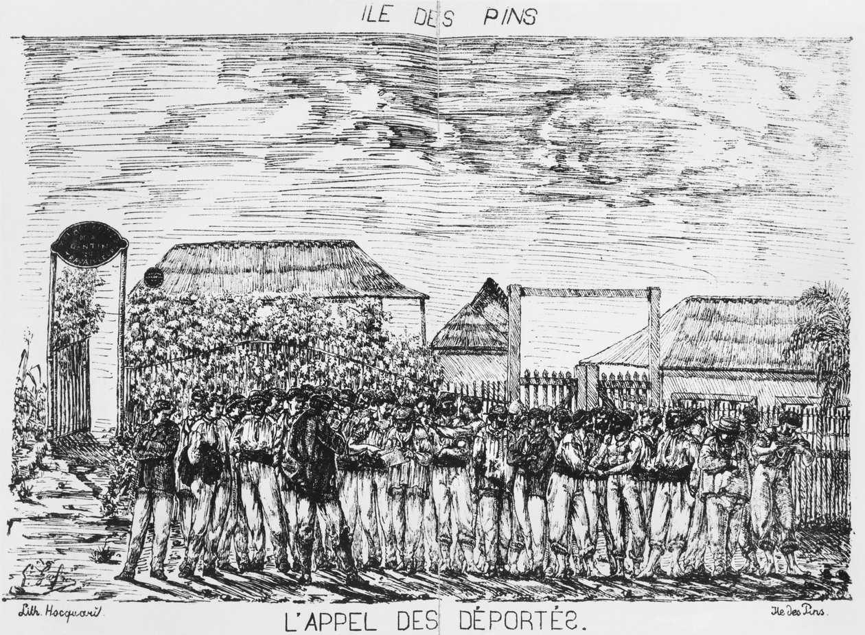 Album of the Isle of Pines, Roll call of the Deportees, 1878-79 alkotó: French School